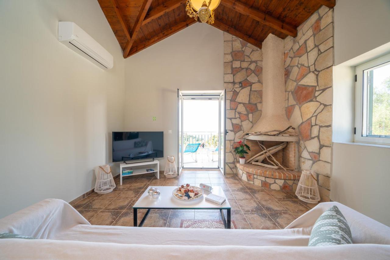 Stone Villa Eriphyle ,Private Witn Sunset View Fiskardo Exterior foto