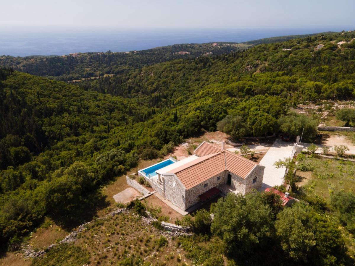 Stone Villa Eriphyle ,Private Witn Sunset View Fiskardo Exterior foto